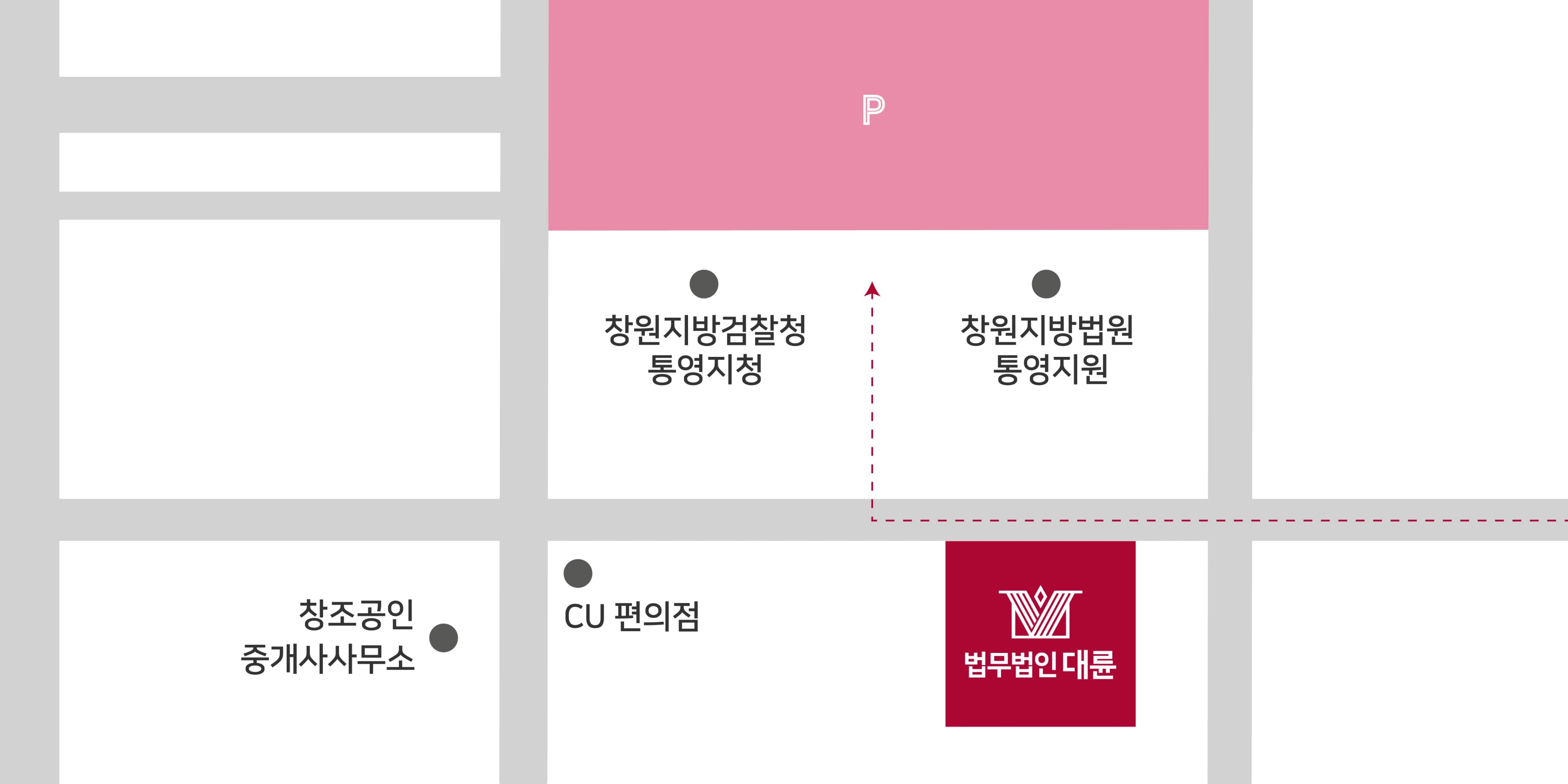 통영 분사무소(통영법무법인) 오시는길 약도